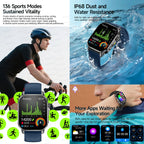 ECG+PPG Smart Watch with AMOLED Display and Health Tracking