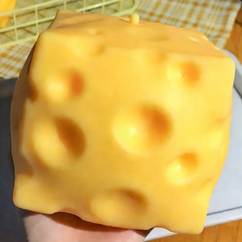 Extra Large Cheese Squeeze Toy - Slow Rebound Fidget Ball