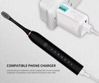 Electric Ultrasonic Toothbrush USB Charging Waterproof Adult