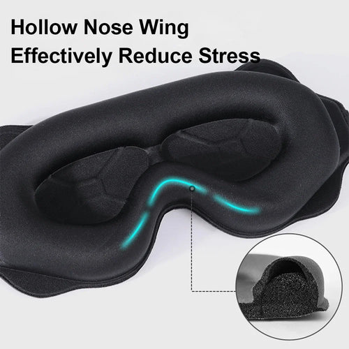 3D Soft Padded Eye Mask for Light Blocking Sleep Aid